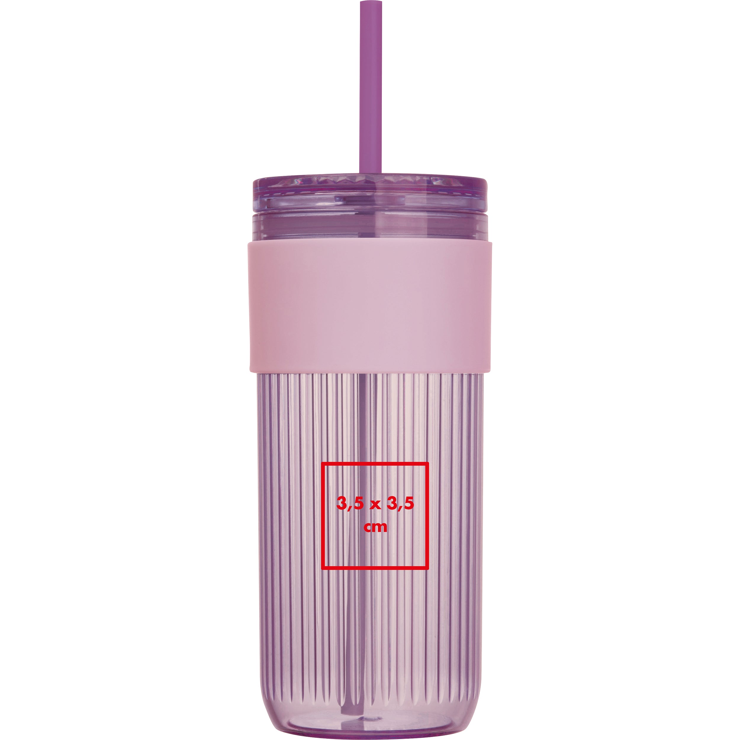 Becher mit Trinkhalm, 660 ml SOLEDAD