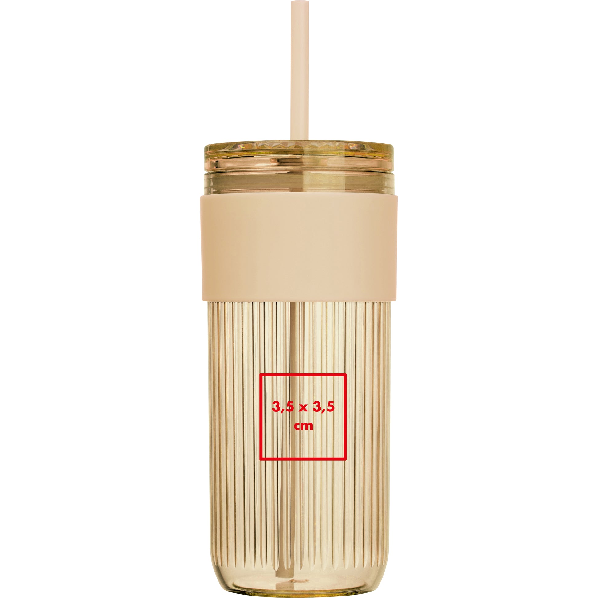 Becher mit Trinkhalm, 660 ml SOLEDAD