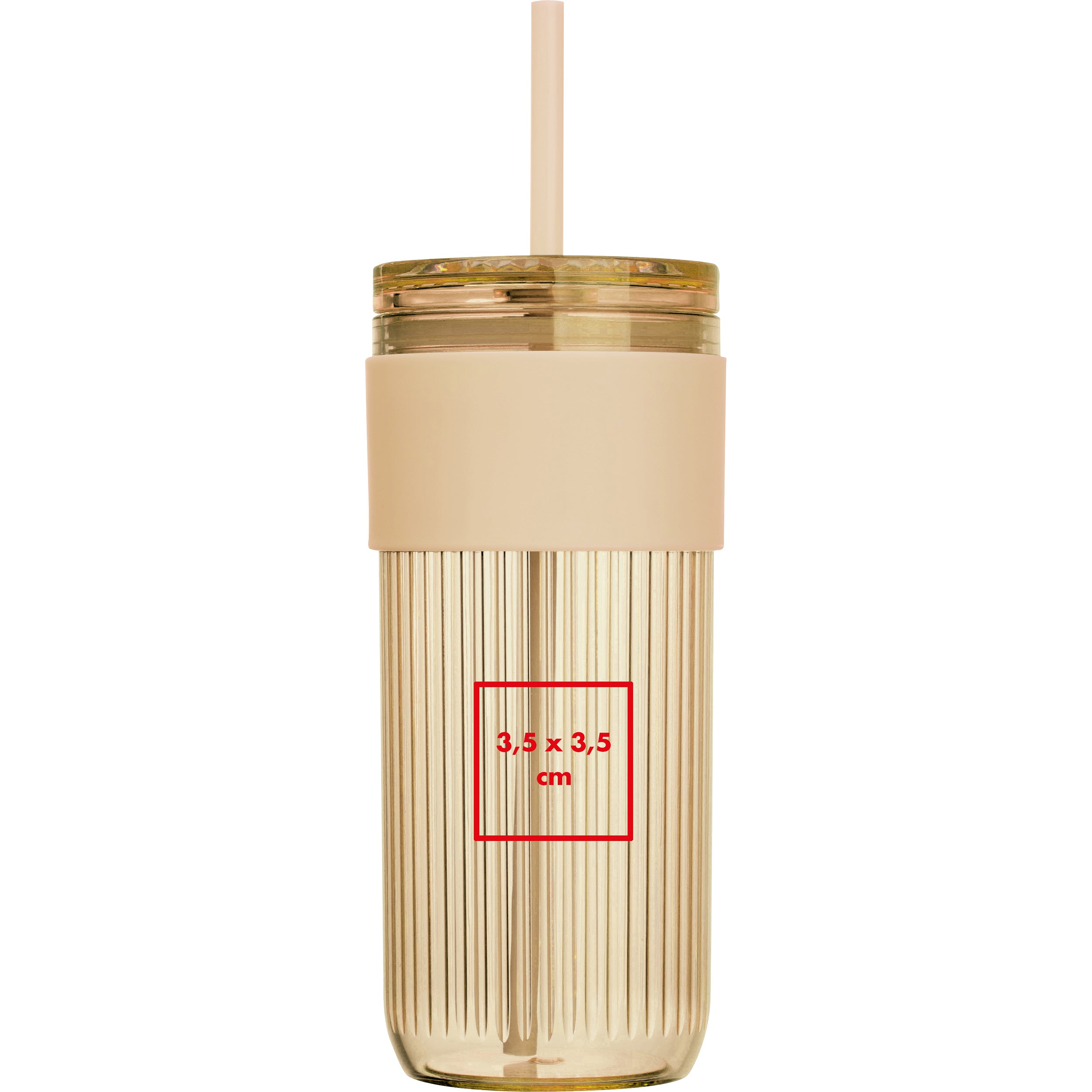 Becher mit Trinkhalm, 660 ml SOLEDAD