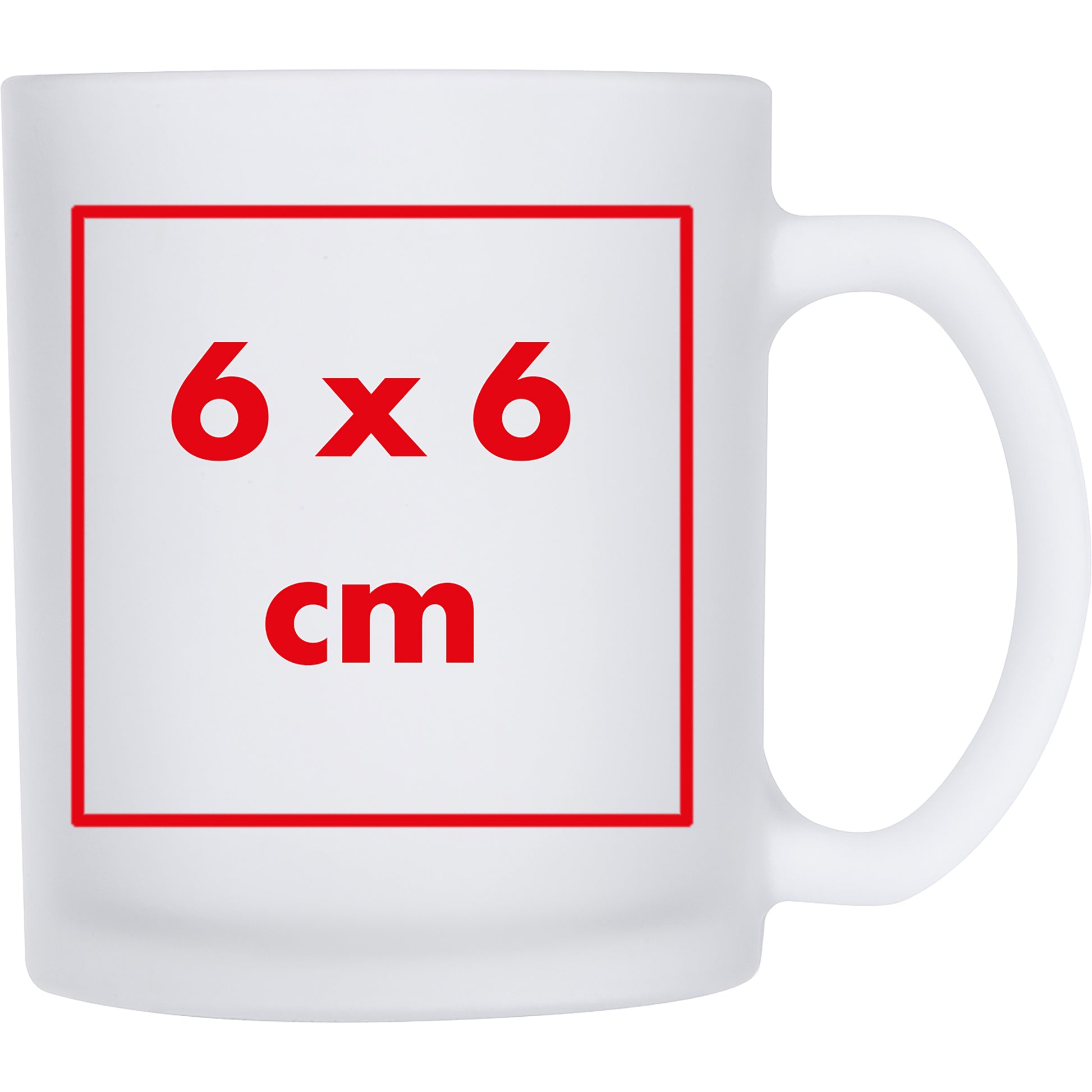 Glastasse weiß gefrostet, 300 ml ANGELIKA