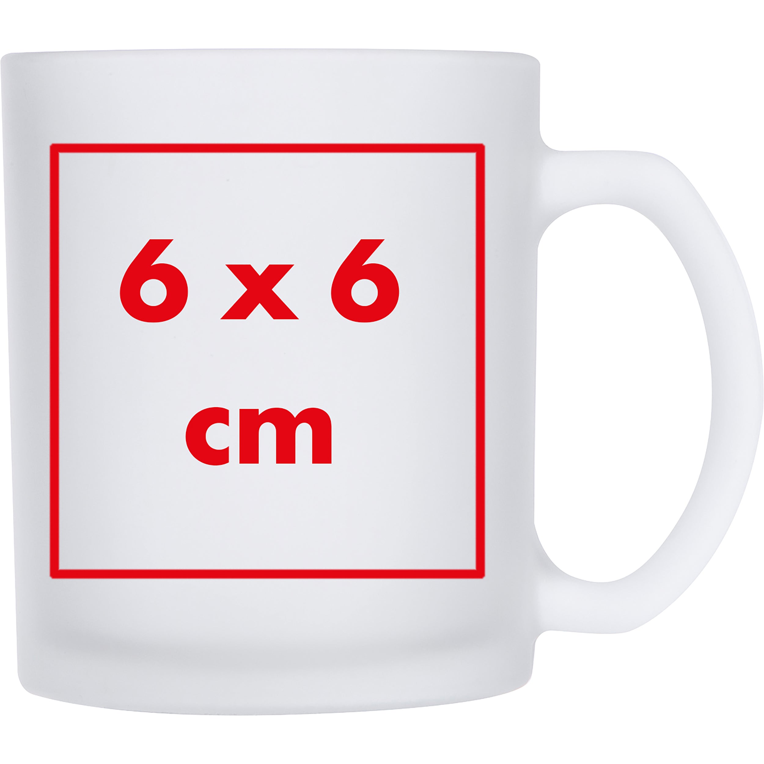 Glastasse weiß gefrostet, 300 ml ANGELIKA