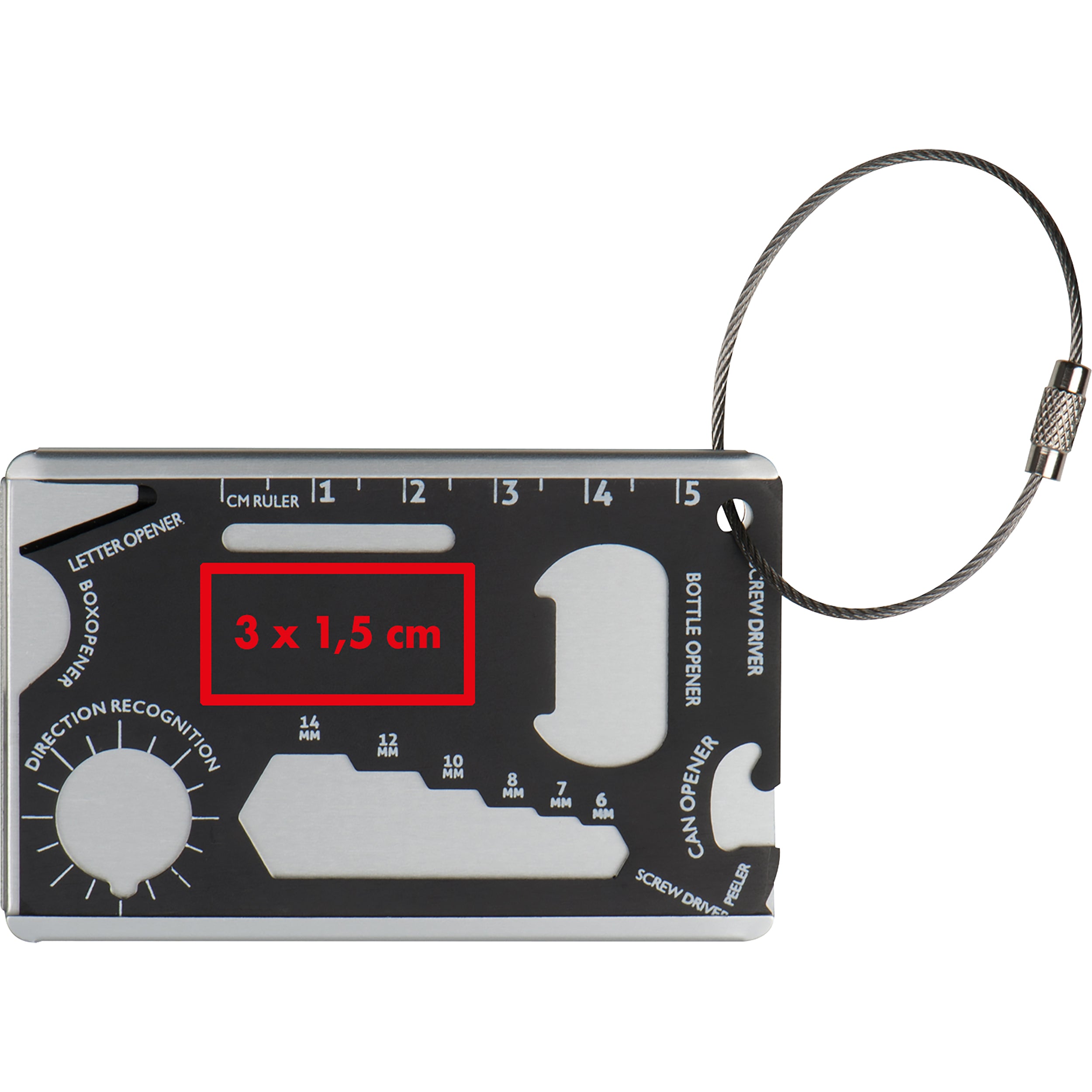 Survival Kofferanhänger aus Aluminium BENNO
