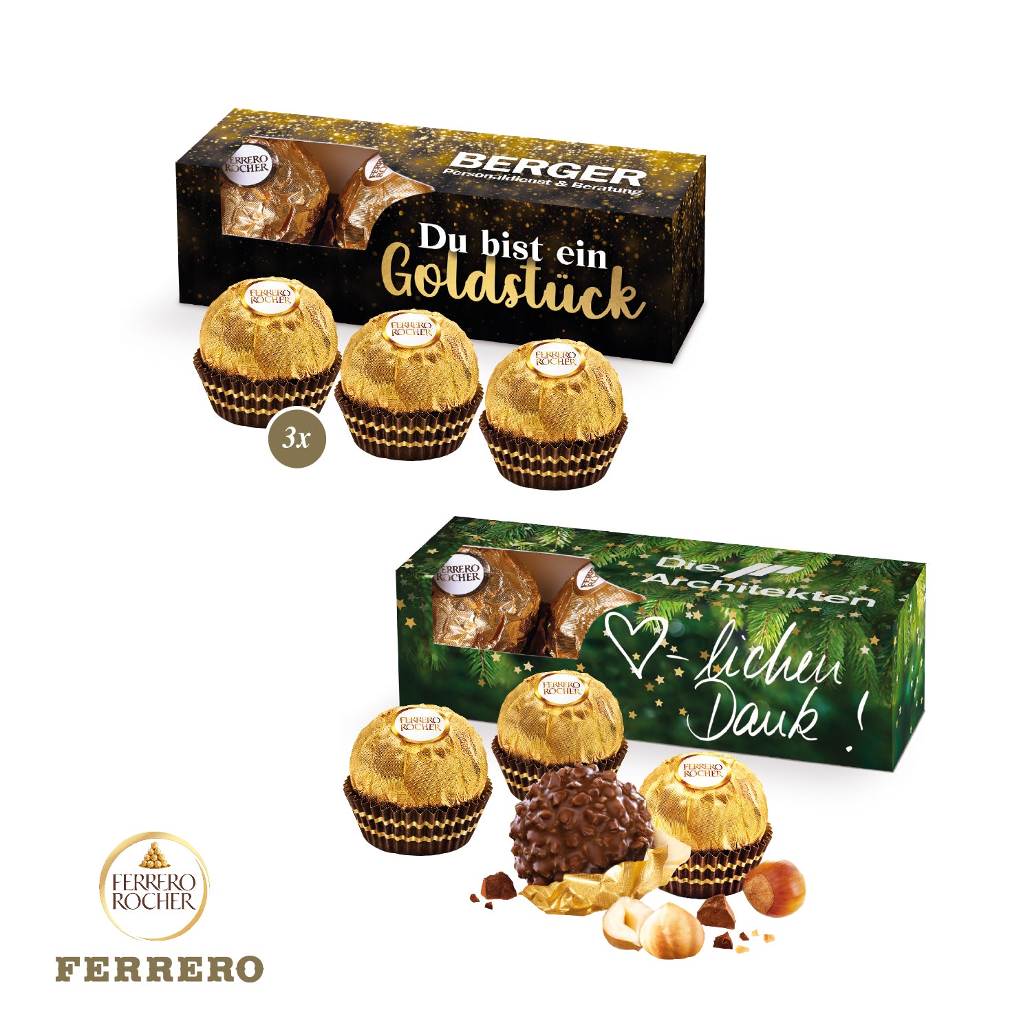 Ferrero Rocher, 3er – Produktansicht
