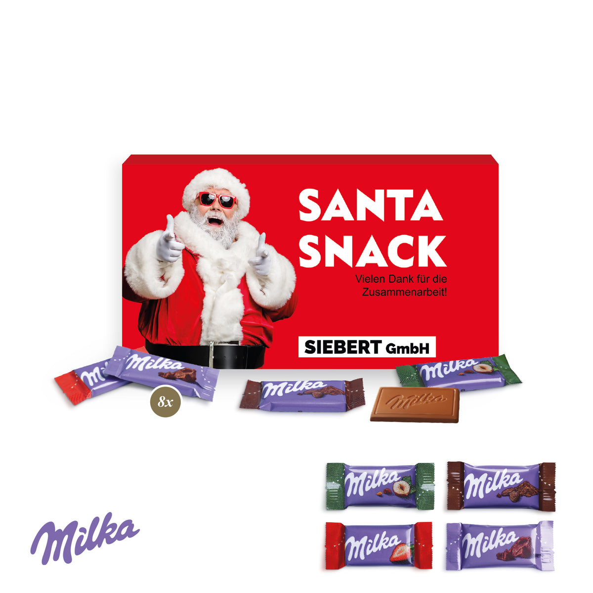 Milka Schokotäfelchen in Präsentbox