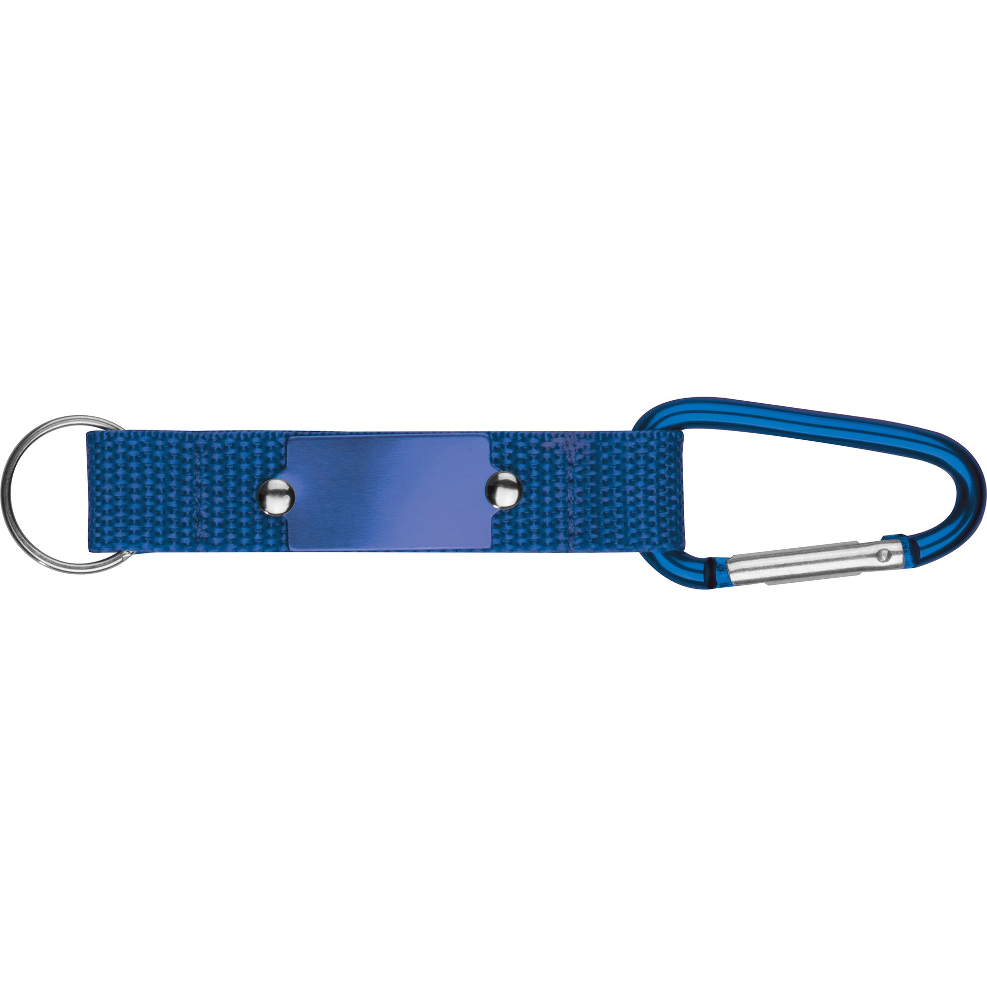 Schlüsselanhänger mit Karabiner und Plättchen aus Metall PHYLLIS