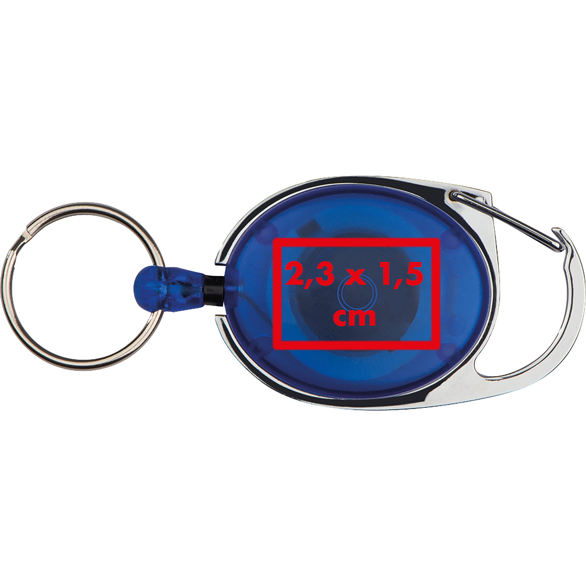 Schlüsselanhänger mit Karabiner und ausziehbarem Schlüsselring DIANA