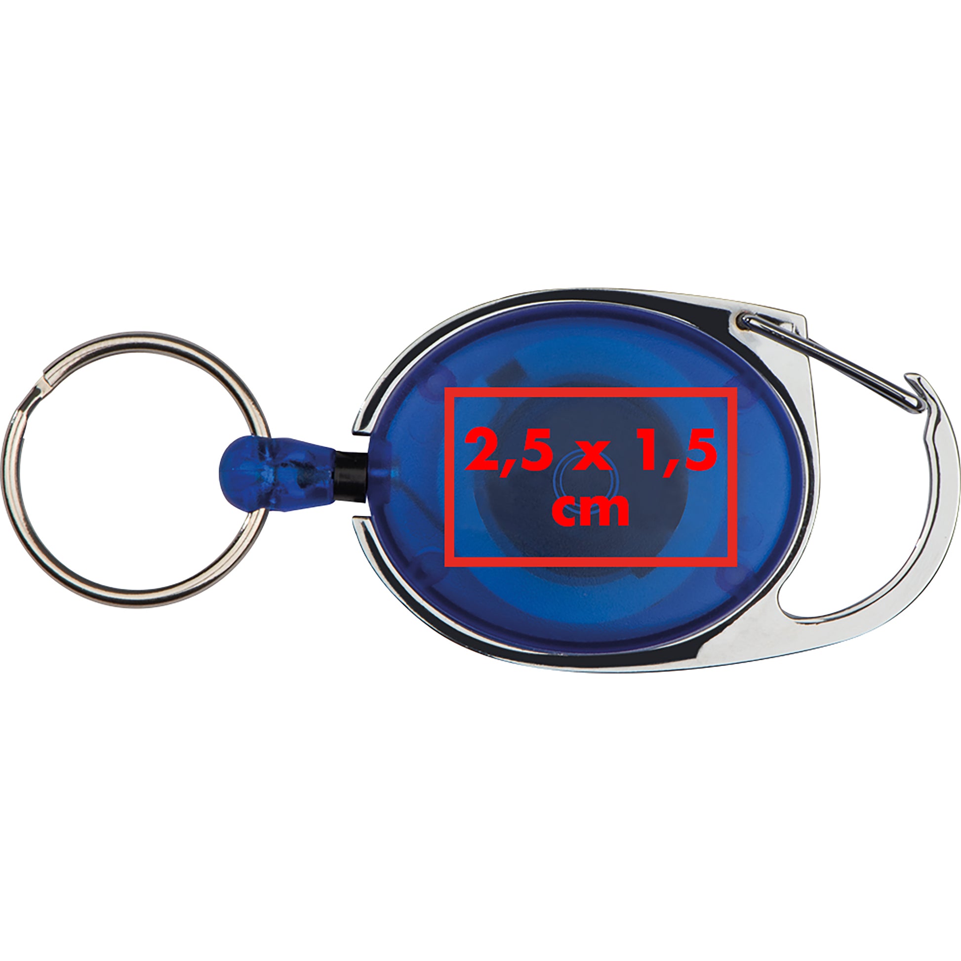 Schlüsselanhänger mit Karabiner und ausziehbarem Schlüsselring DIANA