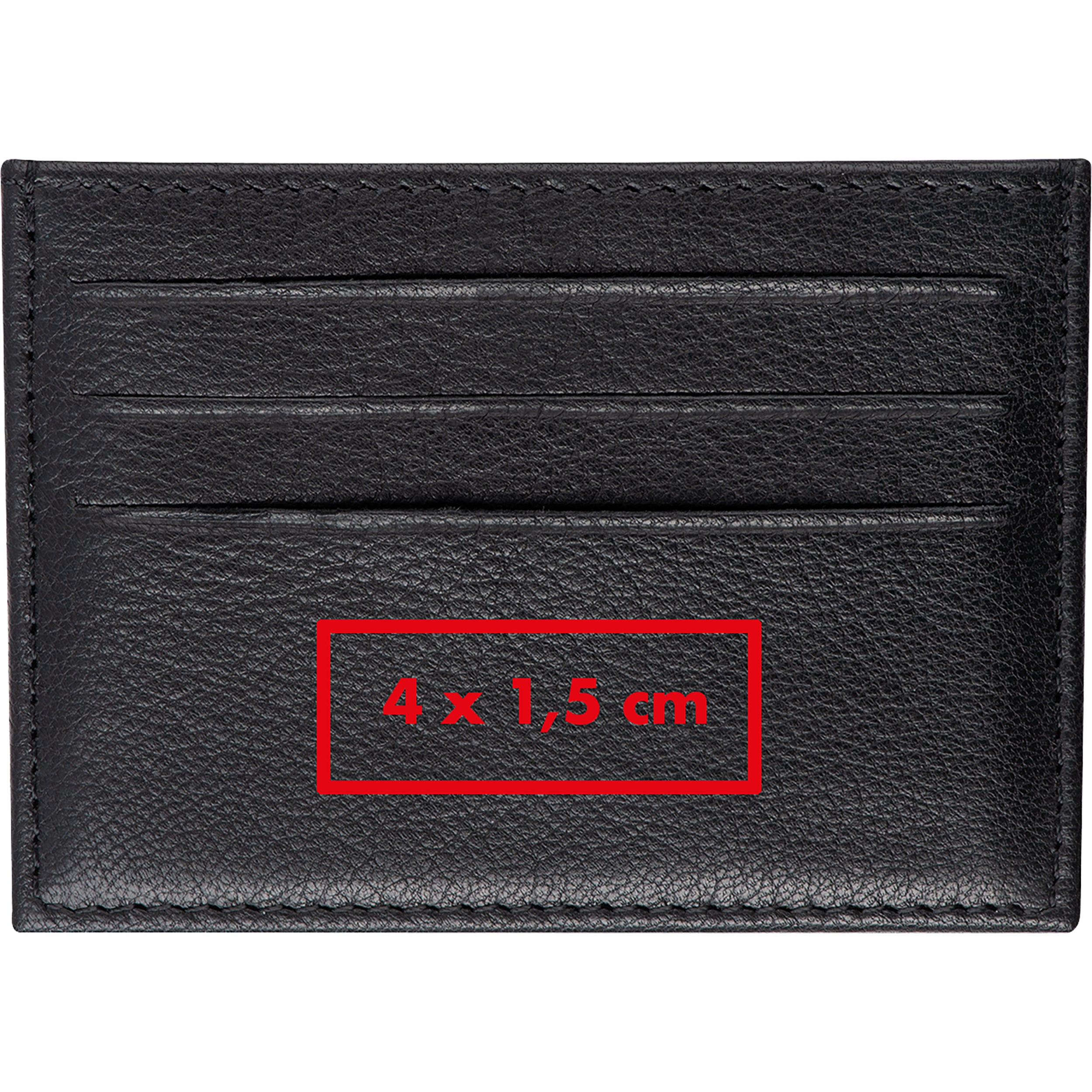 RFID Kreditkartenetui aus Leder ISMAEL