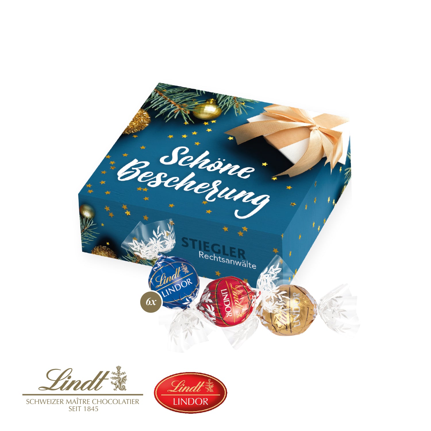 Lindor Präsent, 6er – Produktansicht