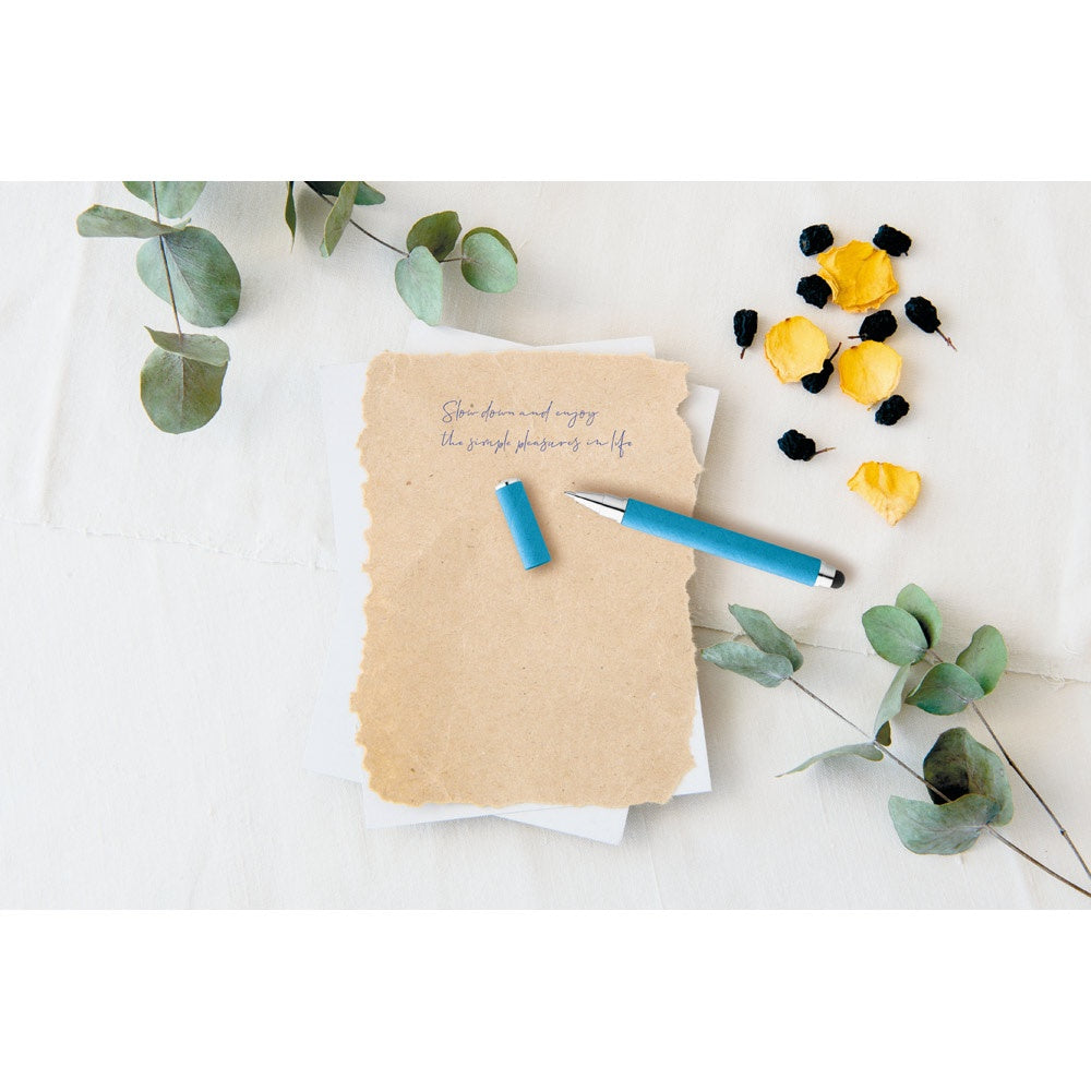 PAPYRUS. Kugelschreiber aus Kraftpapier und ABS mit Touchpen-Spitze – zusätzliche Ansicht