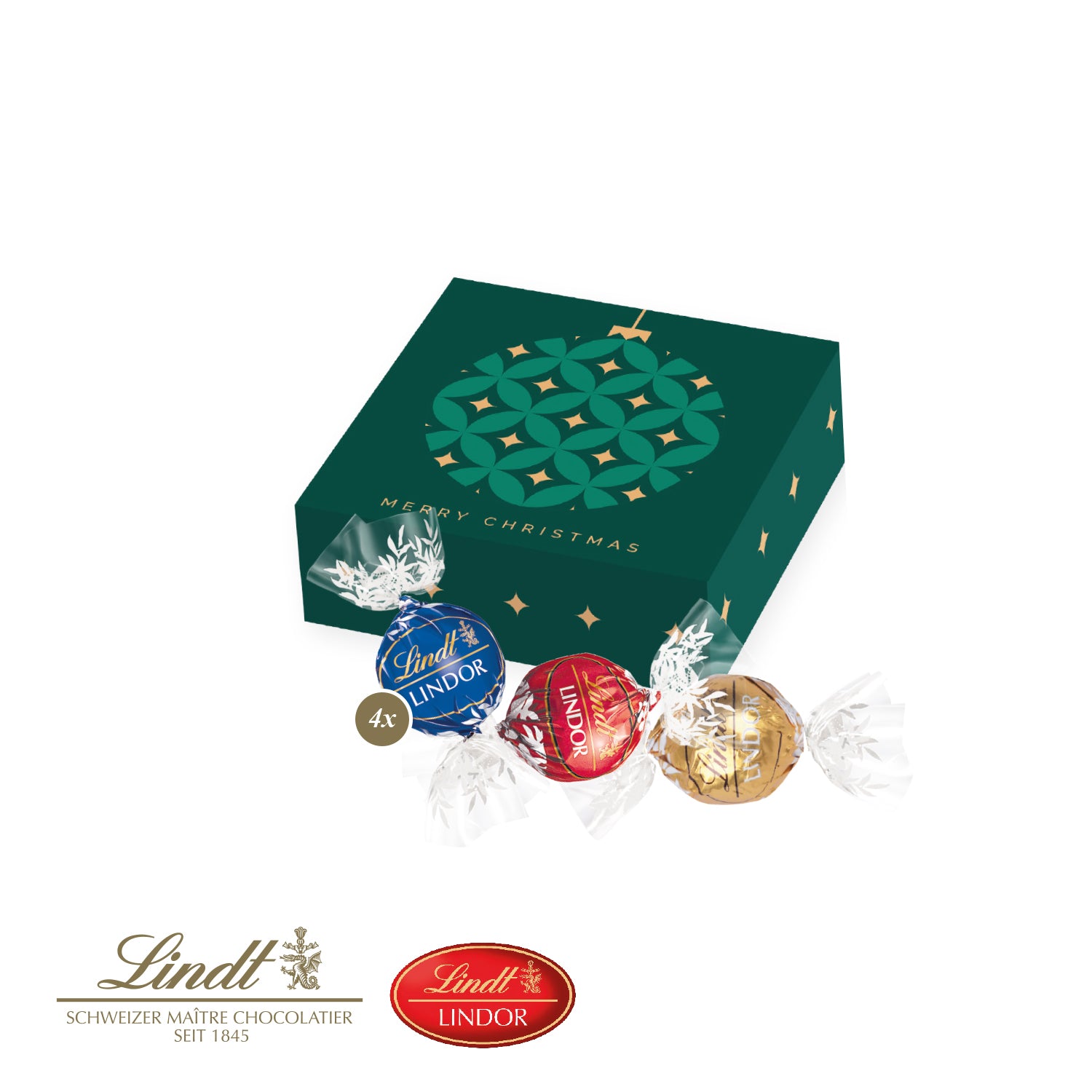Lindor Präsent, 4er – Produktansicht