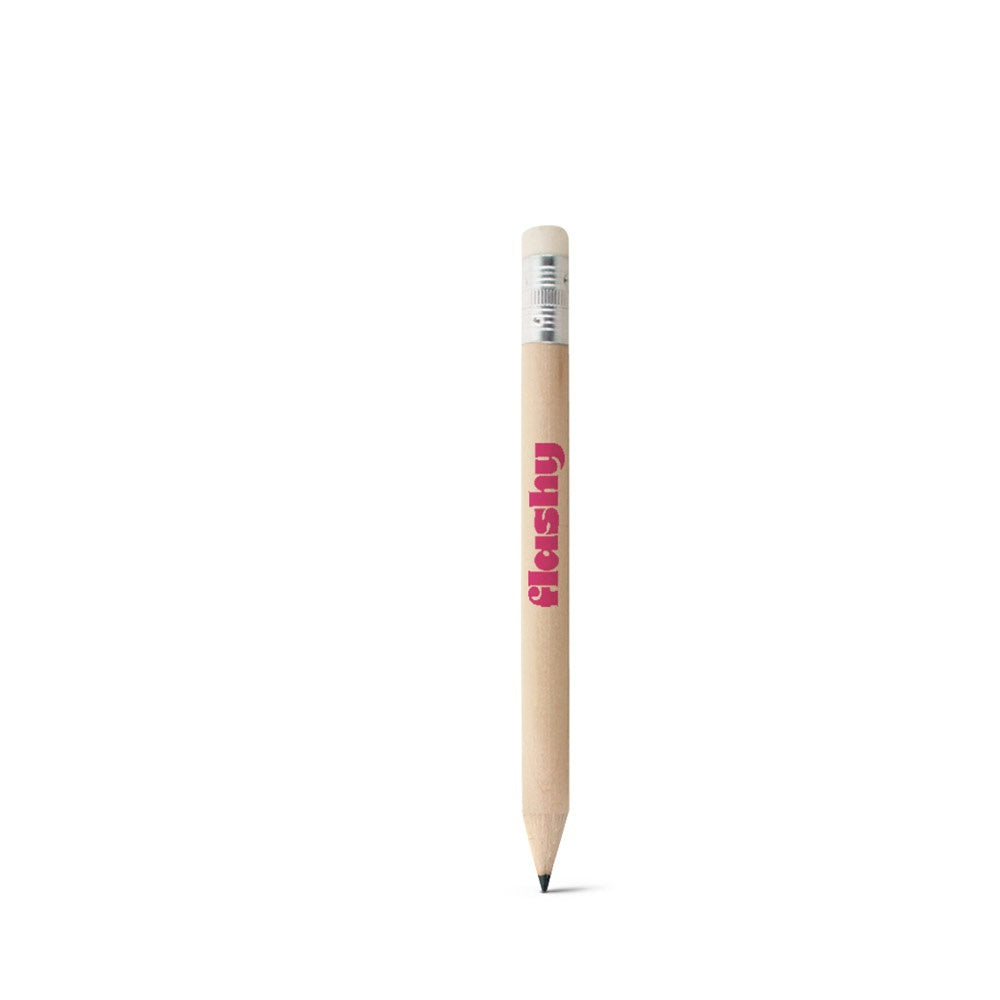 BARTER. Mini-Bleistift mit Radiergummi und Härtegrad HB