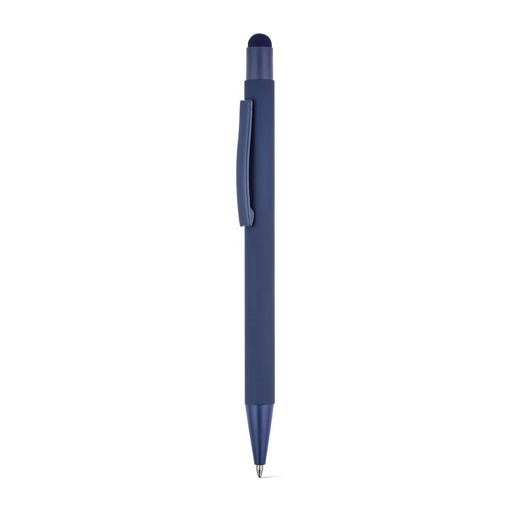 CLINT TOUCH. Kugelschreiber mit modernem Design aus recyceltem Aluminium (100% rAL) mit Gummibeschichtung – zusätzliche Ansicht