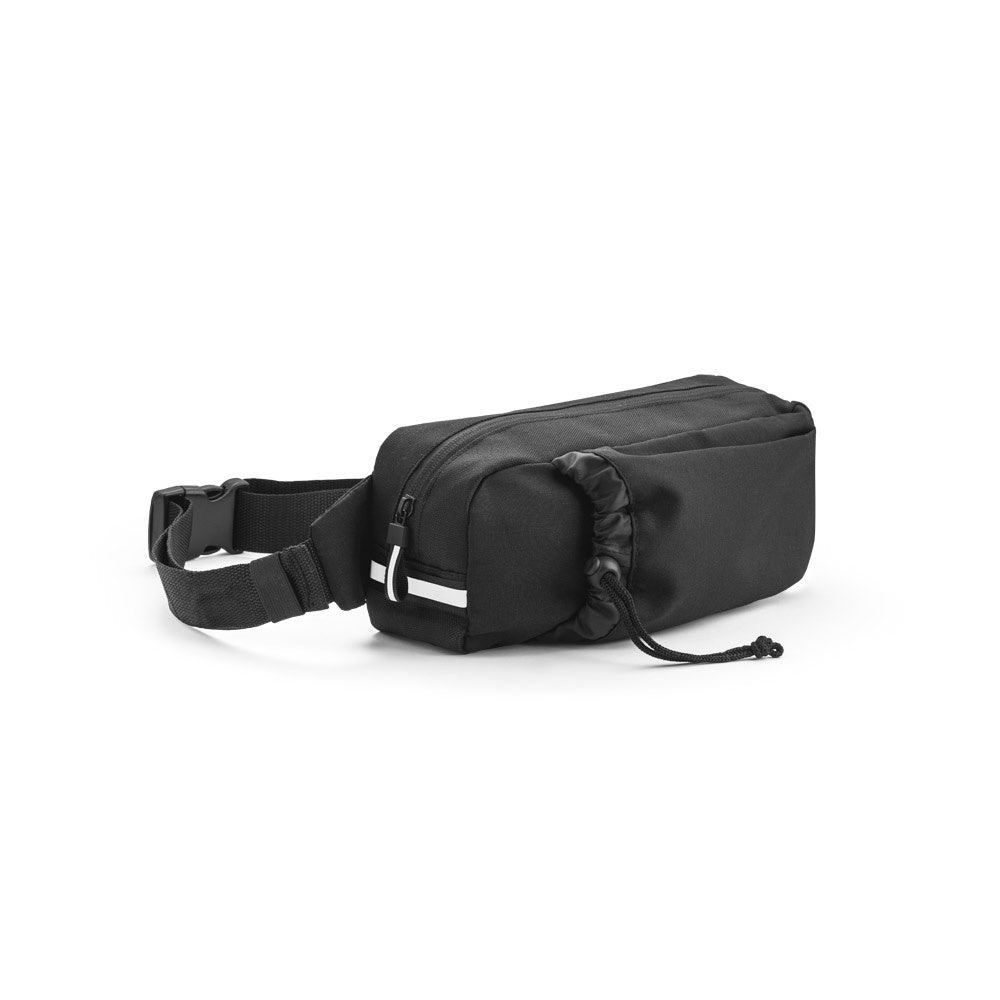 DELFOS POUCH. Gürteltasche aus 300D recyceltem Polyester und 600D recyceltem Polyester mit reflektierenden Elementen – zusätzliche Ansicht