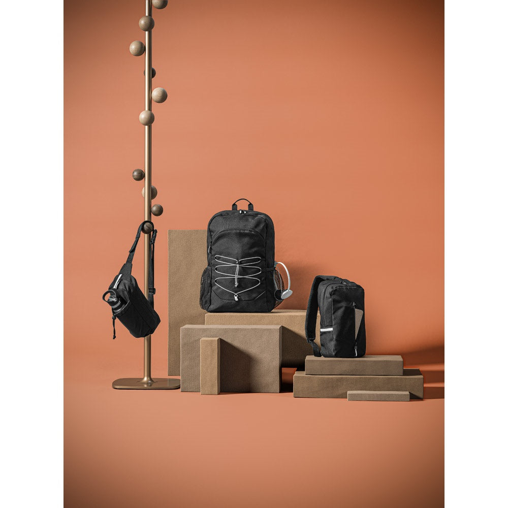 DELFOS POUCH. Gürteltasche aus 300D recyceltem Polyester und 600D recyceltem Polyester mit reflektierenden Elementen – zusätzliche Ansicht