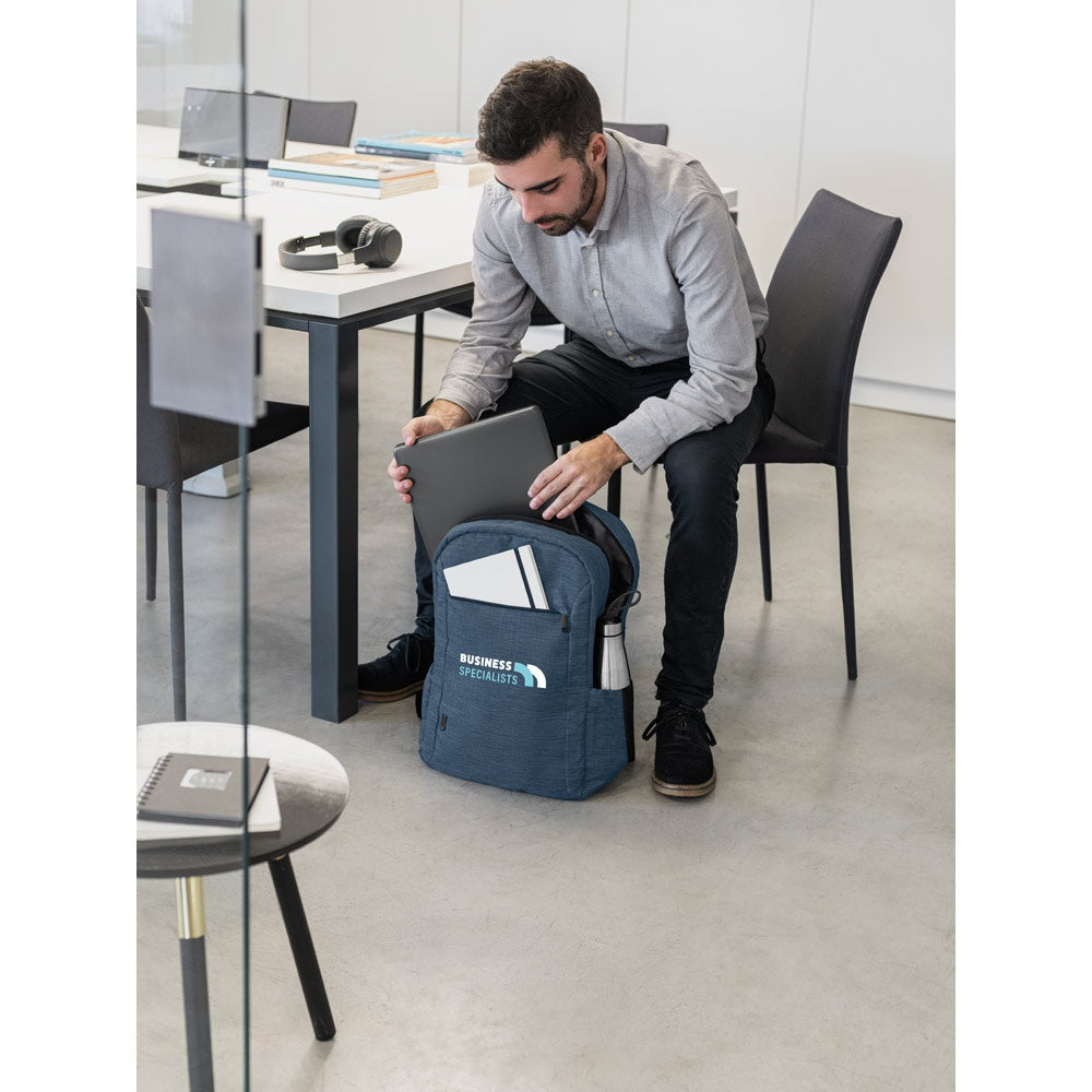 BUSINESS. Laptop-Rucksack aus 300D recyceltes Polyester – zusätzliche Ansicht