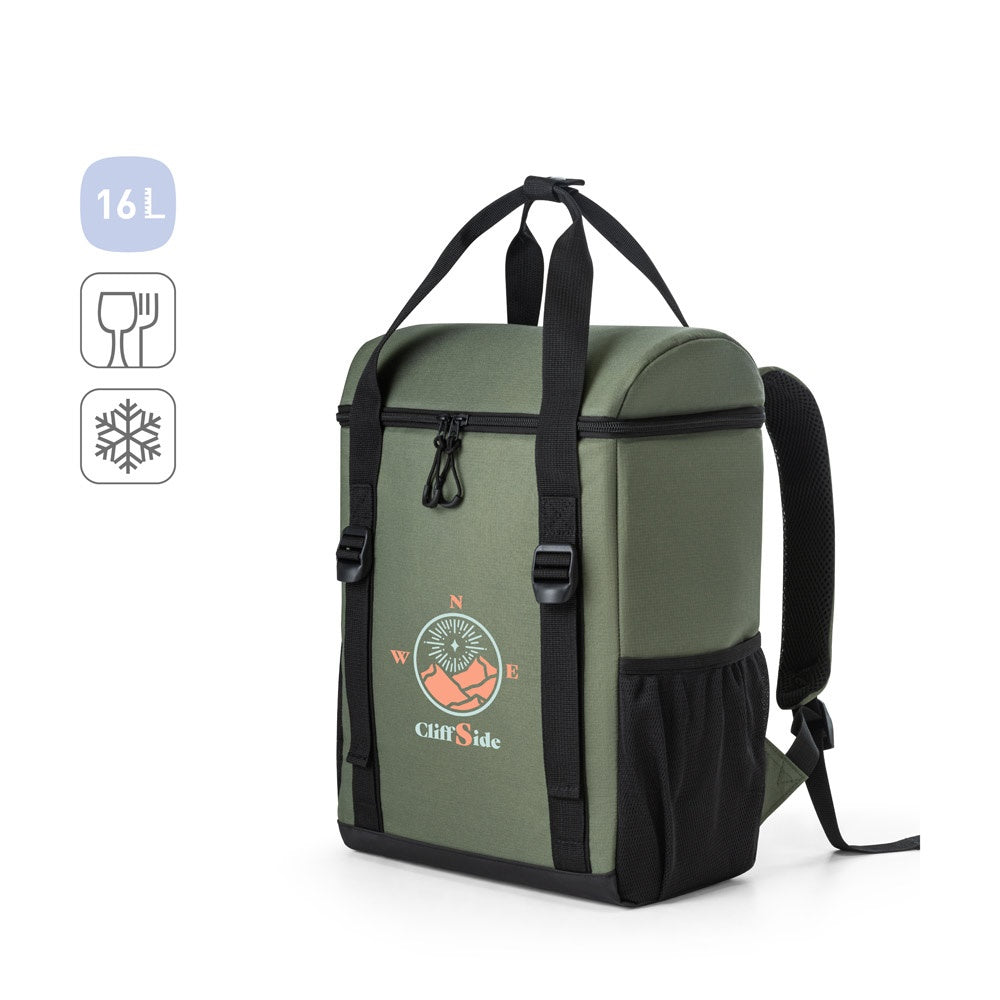 ROMA L. Gepolsterter Thermorucksack aus recyceltem Polyester 600D Ripstop 16 L