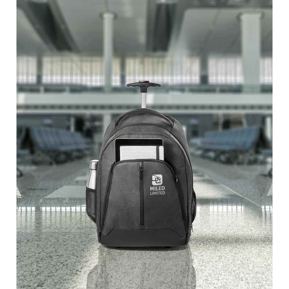 EINDHOVEN. Trolley-Rucksack für Laptop 15.6'' aus 600D Polyester – zusätzliche Ansicht