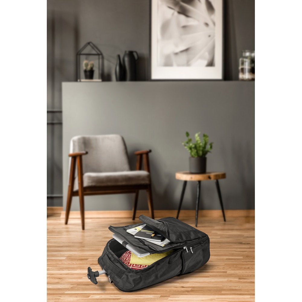 AVENIR. Laptop-Trolley-Rucksack 17'' aus 1680D und 300D Polyester – zusätzliche Ansicht