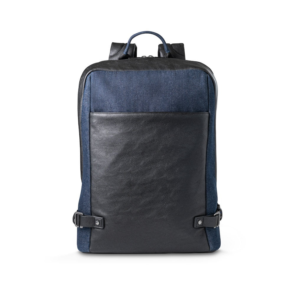 DIVERGENT BACKPACK I. Laptop-Rucksack bis zu 15.6'' aus Denim und PU – zusätzliche Ansicht