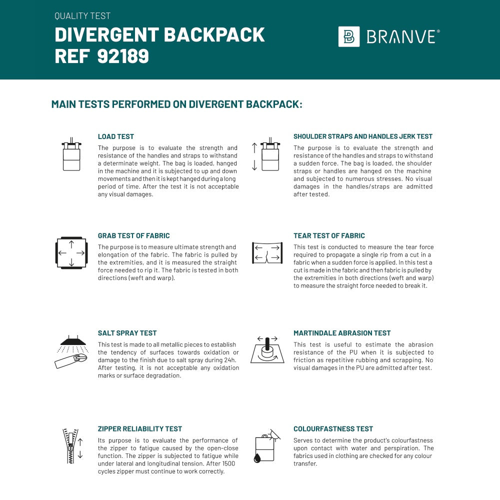 DIVERGENT BACKPACK I. Laptop-Rucksack bis zu 15.6'' aus Denim und PU – zusätzliche Ansicht