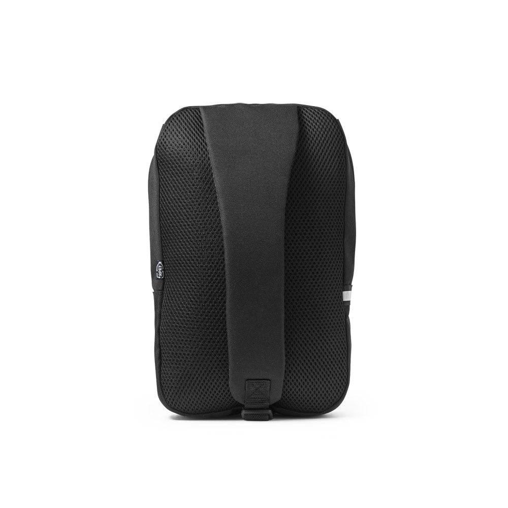 DELFOS. Rucksack mit einem Schultergurt aus 300D recyceltem Polyester und 600D recyceltem Polyester, mit 210D-Futter aus recyceltem Polyester – zusätzliche Ansicht