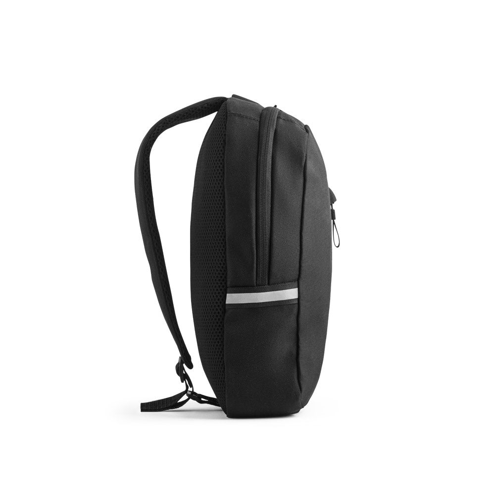 DELFOS. Rucksack mit einem Schultergurt aus 300D recyceltem Polyester und 600D recyceltem Polyester, mit 210D-Futter aus recyceltem Polyester – zusätzliche Ansicht