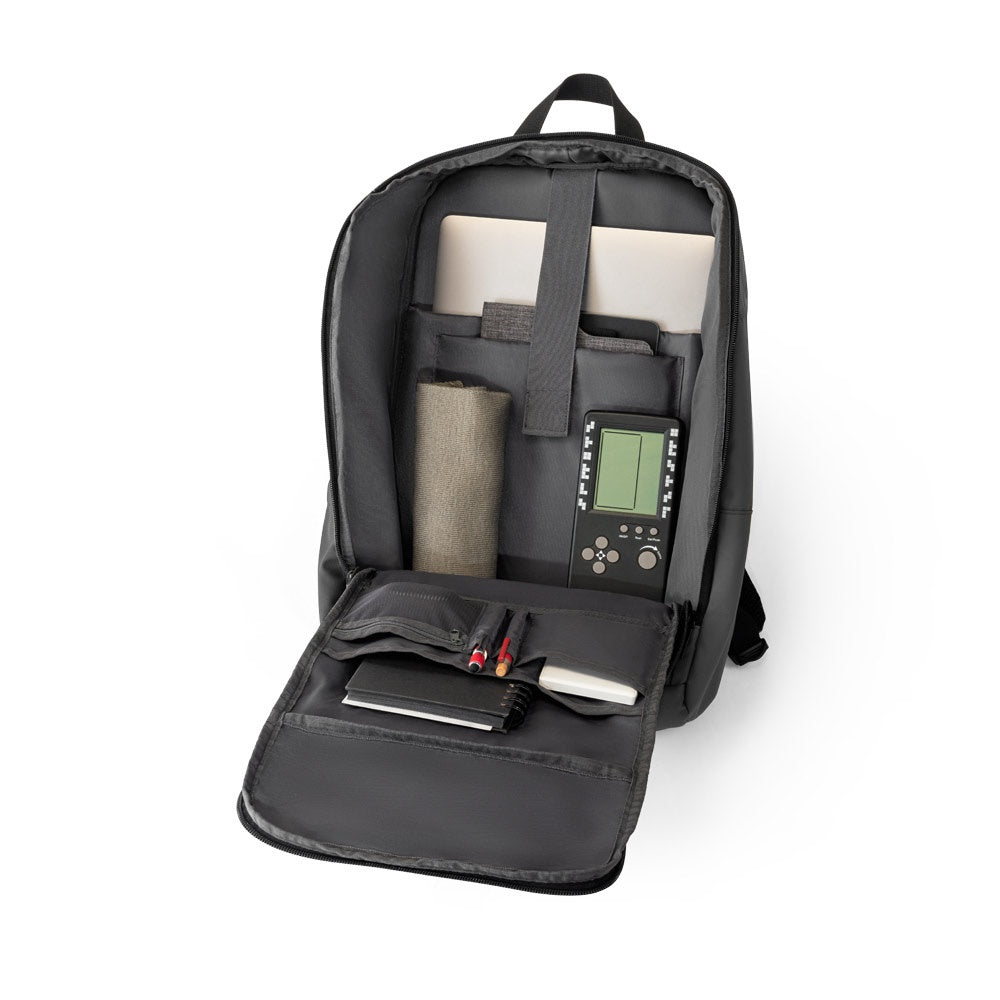 TOULON. Notebook-Rucksack aus hochdichtem 600D Polyester aus recyceltem mit einer wasserabweisenden Oberfläche 16" – zusätzliche Ansicht