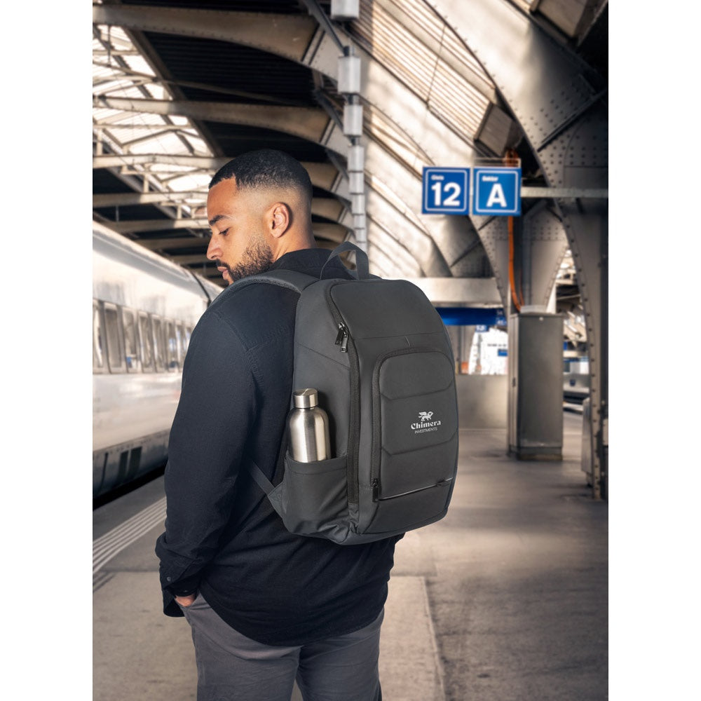 TOULON. Notebook-Rucksack aus hochdichtem 600D Polyester aus recyceltem mit einer wasserabweisenden Oberfläche 16" – zusätzliche Ansicht