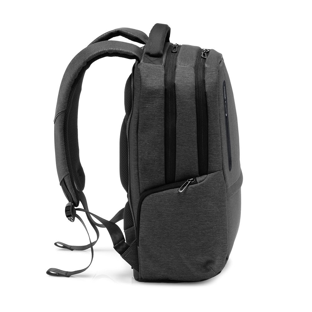 RE-BOSTON. Wasserabweisender 2Tone-Laptop-Rucksack aus recyceltem Nylon mit 210D-Fach – zusätzliche Ansicht