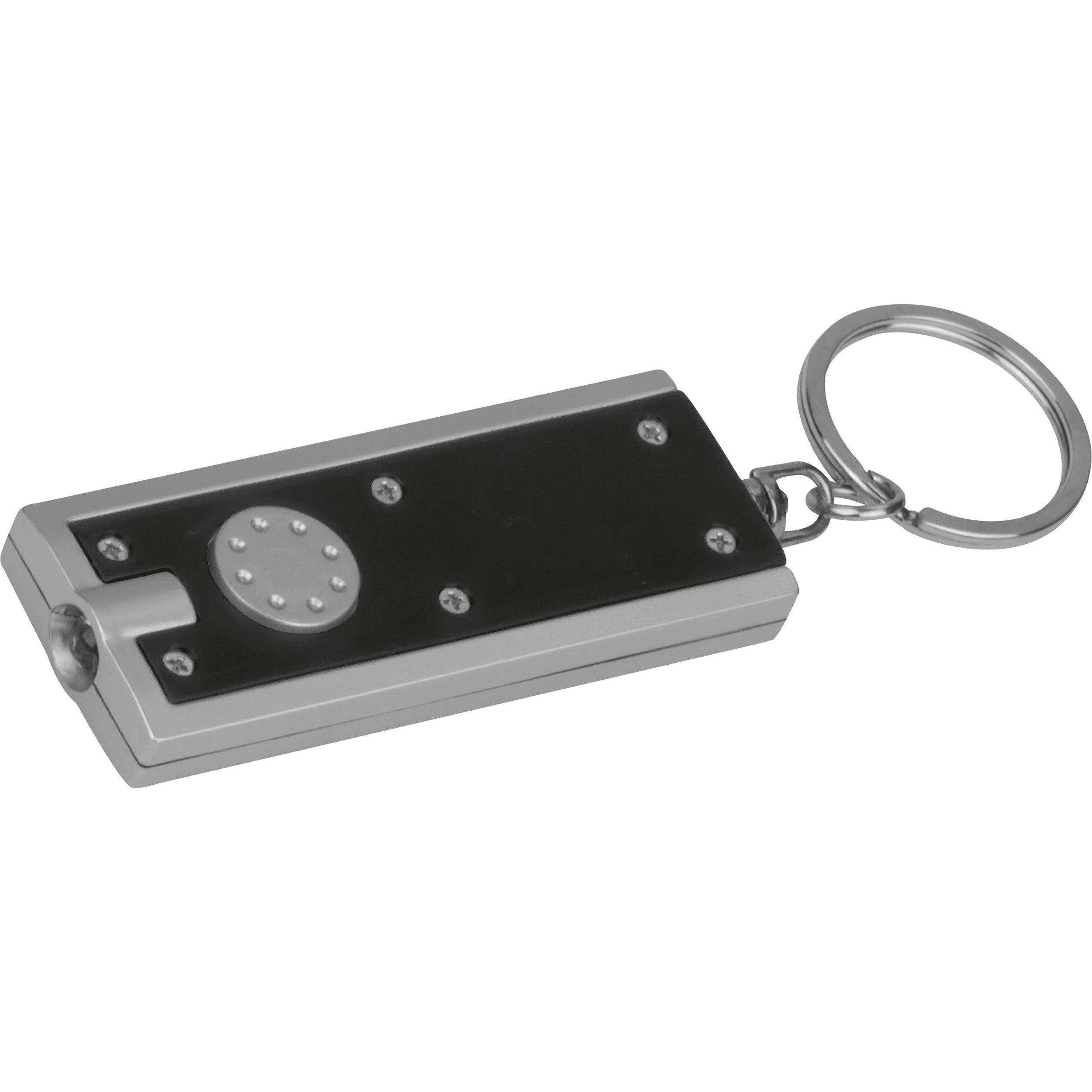 Rechteckiger Schlüsselanhänger mit LED Lämpchen AGUSTIN