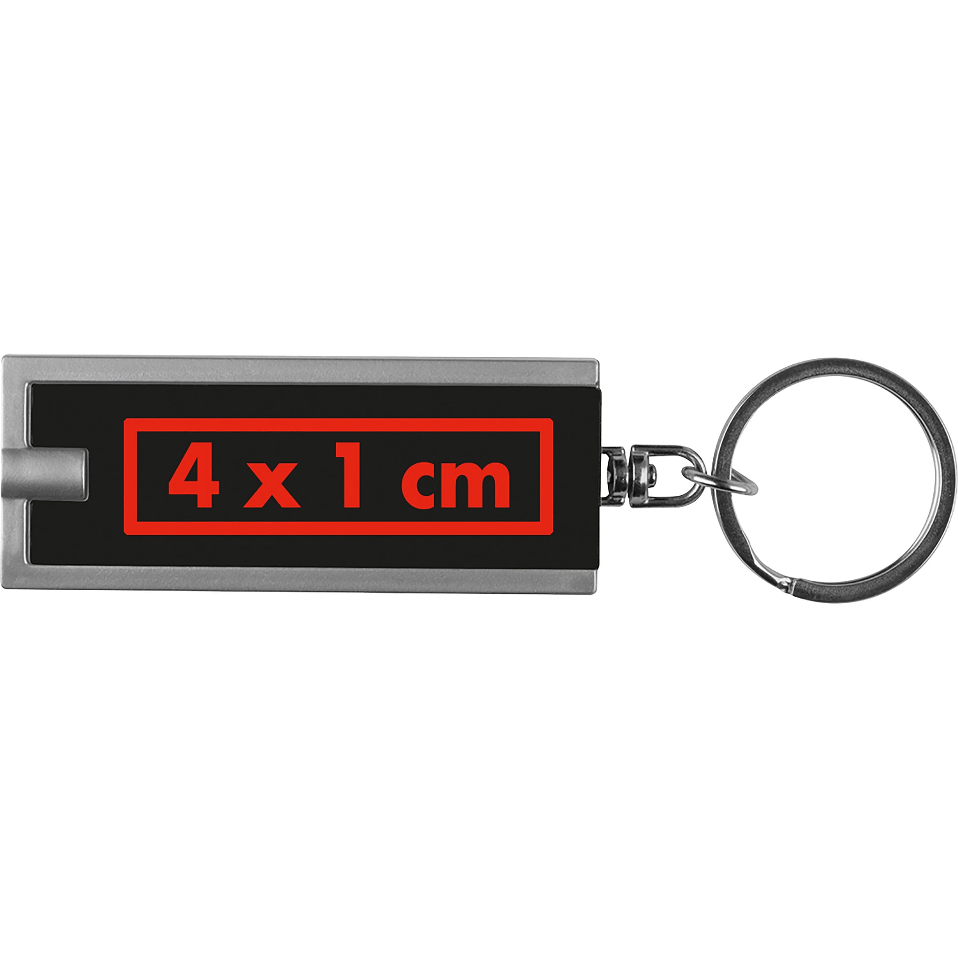 Rechteckiger Schlüsselanhänger mit LED Lämpchen AGUSTIN