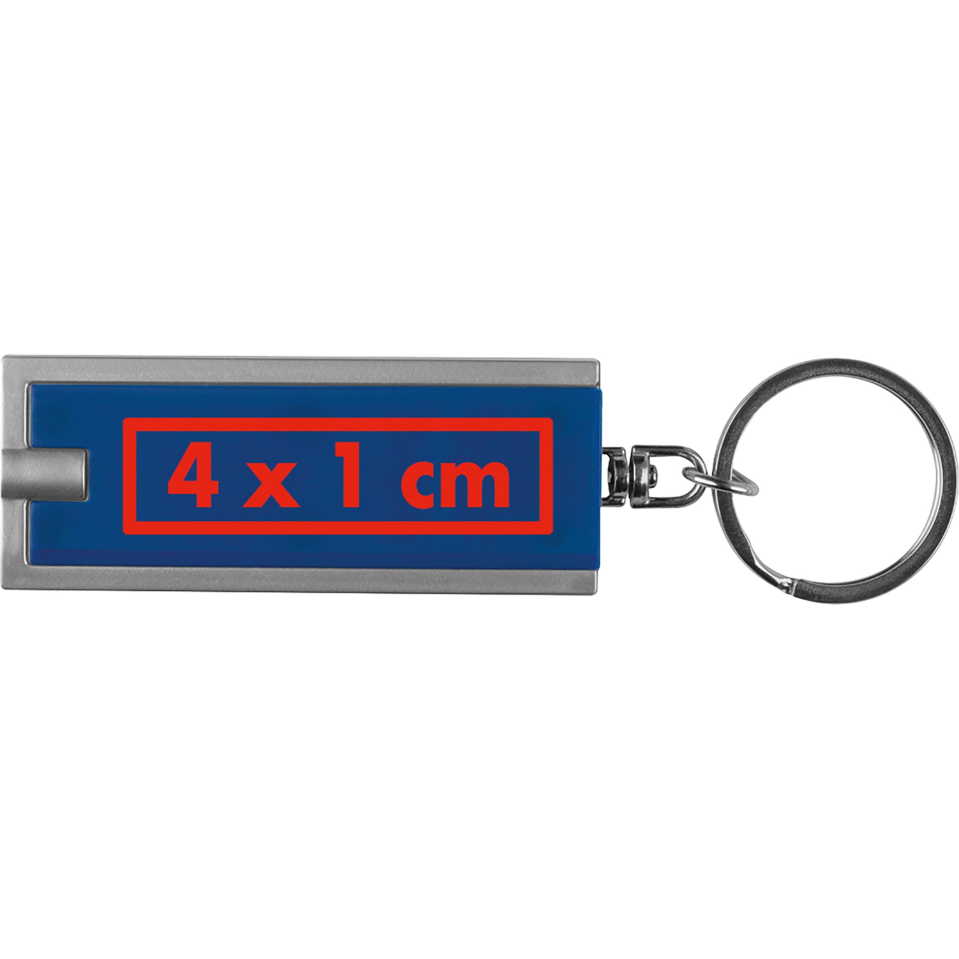 Rechteckiger Schlüsselanhänger mit LED Lämpchen AGUSTIN