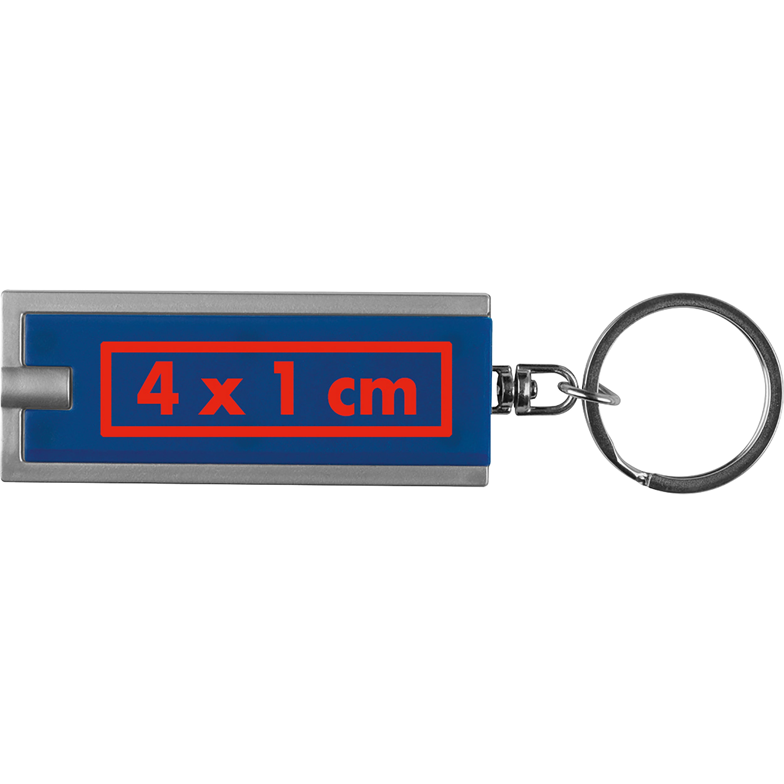 Rechteckiger Schlüsselanhänger mit LED Lämpchen AGUSTIN
