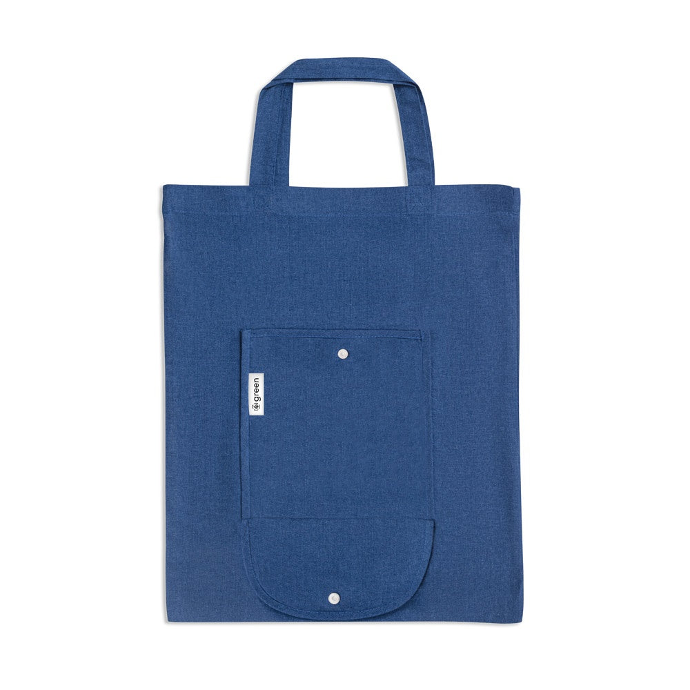 SIENA. Faltbare Tasche aus Baumwolle (50%), receycelte Baumwolle (30%) und Polyester (20% rPET) (140 g/m²) – zusätzliche Ansicht