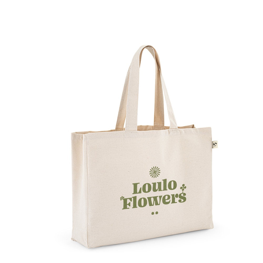 PARMA. Tragetasche aus Baumwolle (50%), recycelter Baumwolle (30%) und polyester (20% rPET) (280 g/ m²)