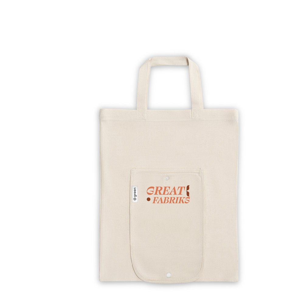 BEIRUT. Faltbare Tasche aus Baumwolle (50%), receycelte Baumwolle (30%) und Polyester (20% rPET) (140 g/m²)