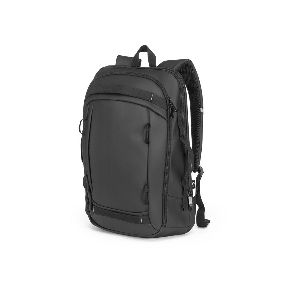 KAMPALA. Laptop-Rucksack aus 900D hochdichtem recyceltem Polyester mit wasserdichter Beschichtung und 210D Futter aus recyceltem Polyester 17'3" – zusätzliche Ansicht