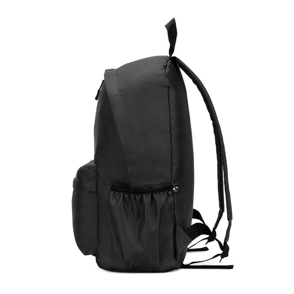 ROSARIO. Klassischer Rucksack mit zeitlosem Design aus recyceltem 600D Polyester – zusätzliche Ansicht