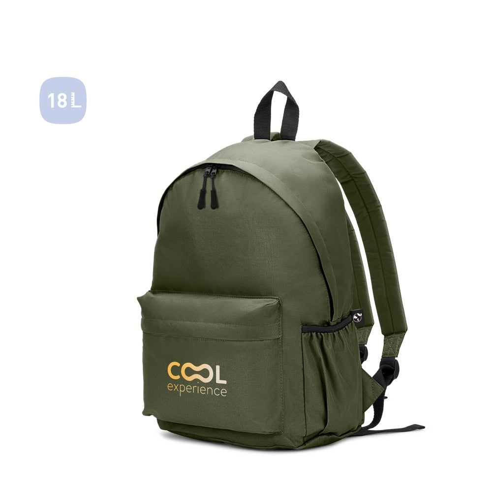 ROSARIO. Klassischer Rucksack mit zeitlosem Design aus recyceltem 600D Polyester