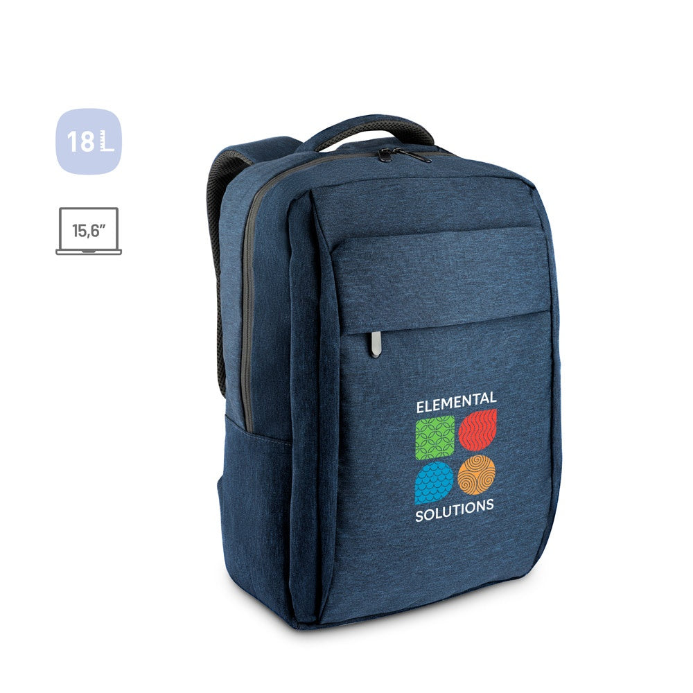COVENTRY. Gepolsterter Laptop-Rucksack aus 300D recyceltem hochdichtem Polyester und 210D recyceltem Polyesterfutter 15.6"