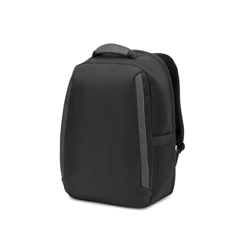 YANGON BPACK. Diebstahlsicherer Rucksack aus Twill mit wasserabweisender Beschichtung und recyceltem 600D-Polyester für Laptops 17'3" – zusätzliche Ansicht