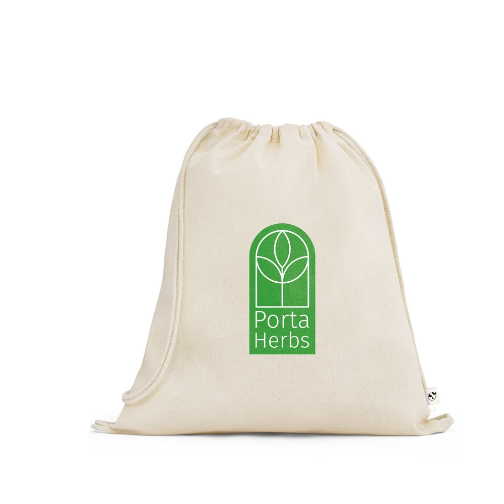 BELIZE. Turnbeutel aus 100% organische Bauwolle (140 g/m²)