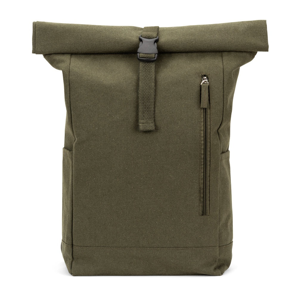 SAINT. Roll-Top-Rucksack aus recyceltem Baumwolle und recyceltem Polyester (380 g/m²) – zusätzliche Ansicht