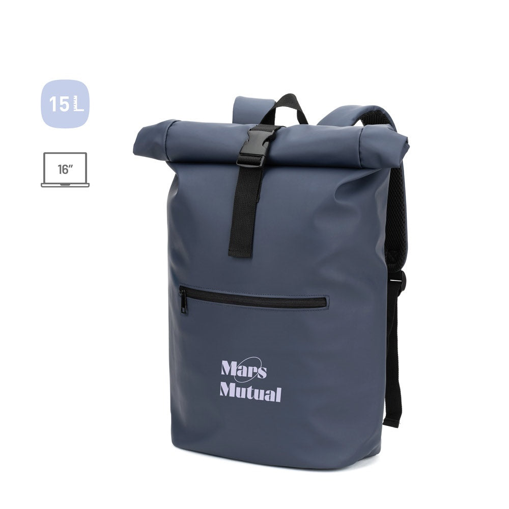 PORTLAND. Roll-Top-Rucksack aus PU mit Laptopfach, 16“