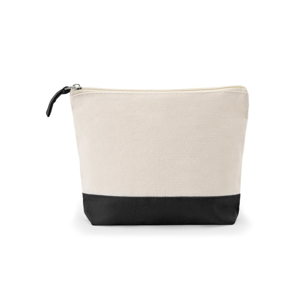 DAPHNE. Kosmetiktasche aus 100 % Baumwolle (340 g/m²), zweifarbig – zusätzliche Ansicht