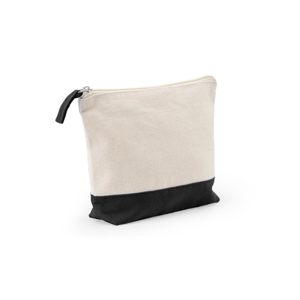 DAPHNE. Kosmetiktasche aus 100 % Baumwolle (340 g/m²), zweifarbig – zusätzliche Ansicht
