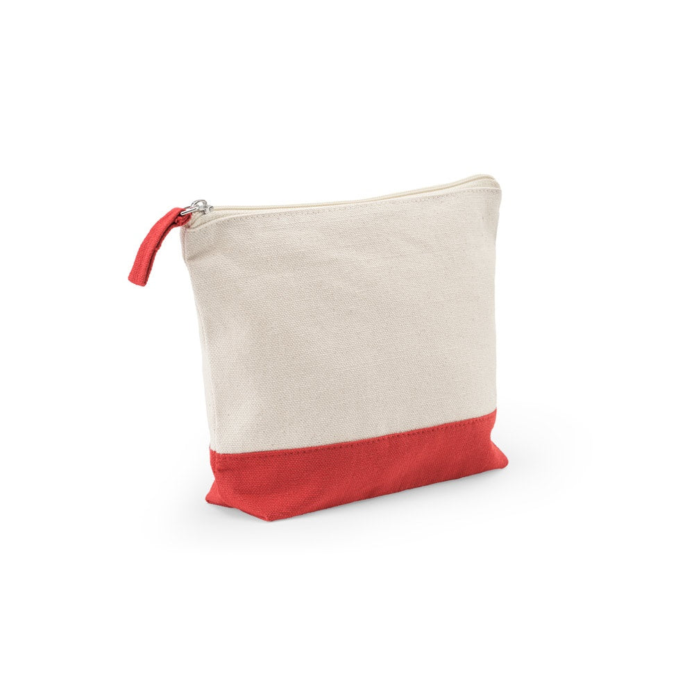 DAPHNE. Kosmetiktasche aus 100 % Baumwolle (340 g/m²), zweifarbig – zusätzliche Ansicht