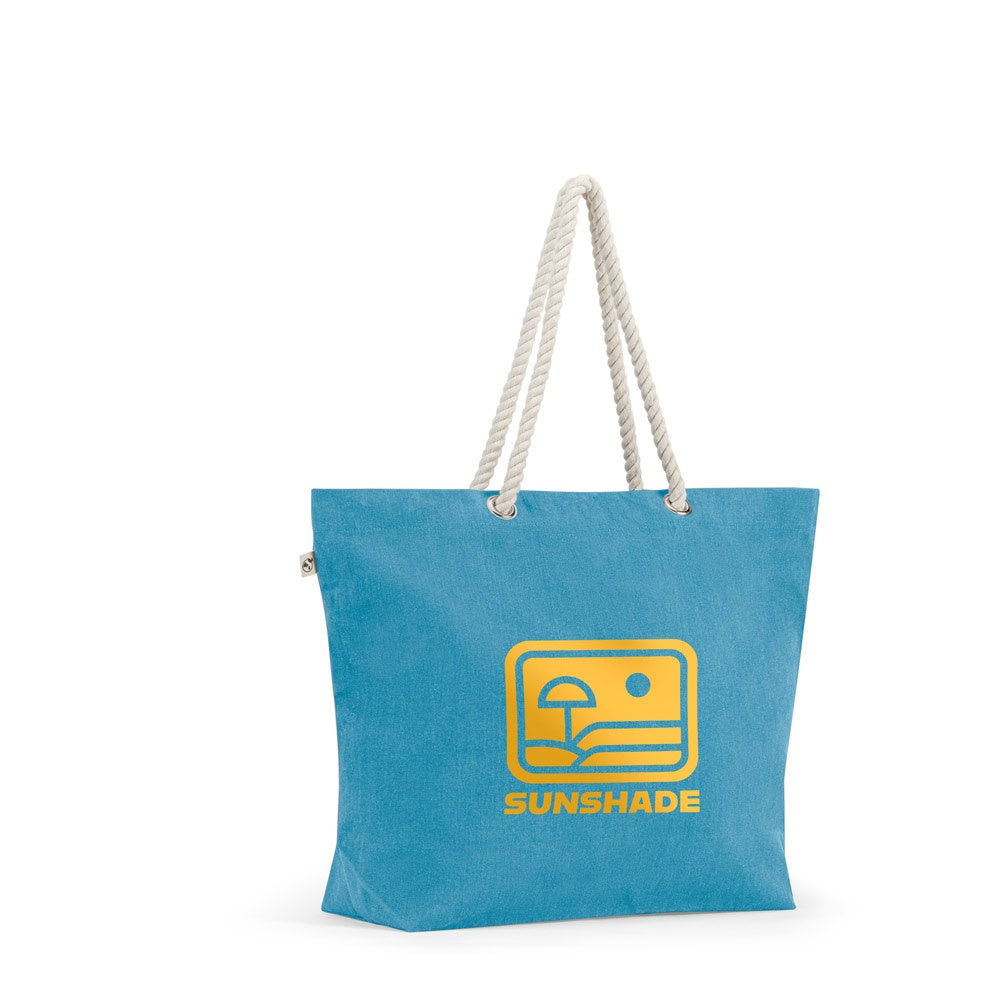 ATHENS. Strandtasche aus recycelter Baumwolle (70 %) und recyceltem Polyester (30 %) (220 g/m²)