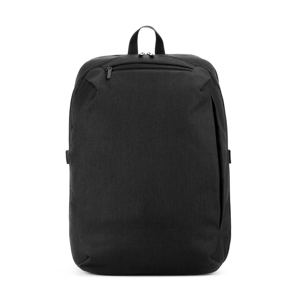 UDINE. Rucksack mit komplett öffnendem Fach aus recyceltem 300D Polyester, 16" – zusätzliche Ansicht